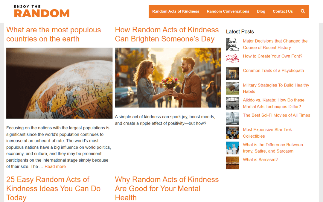 enjoytherandom.com publisher screenshot