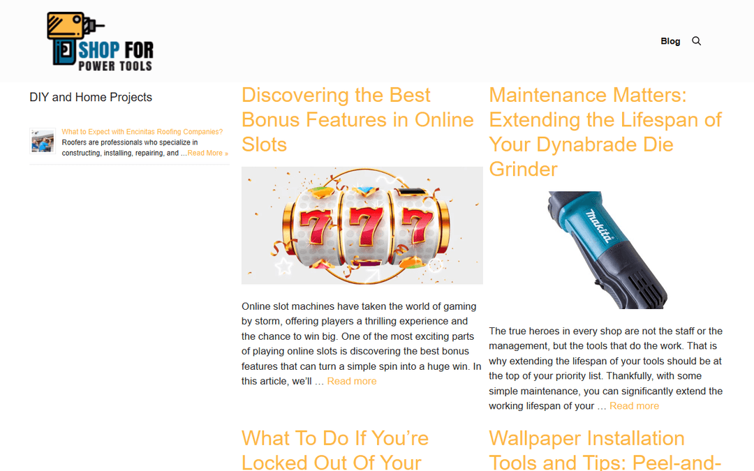 shopforpowertools.com publisher screenshot