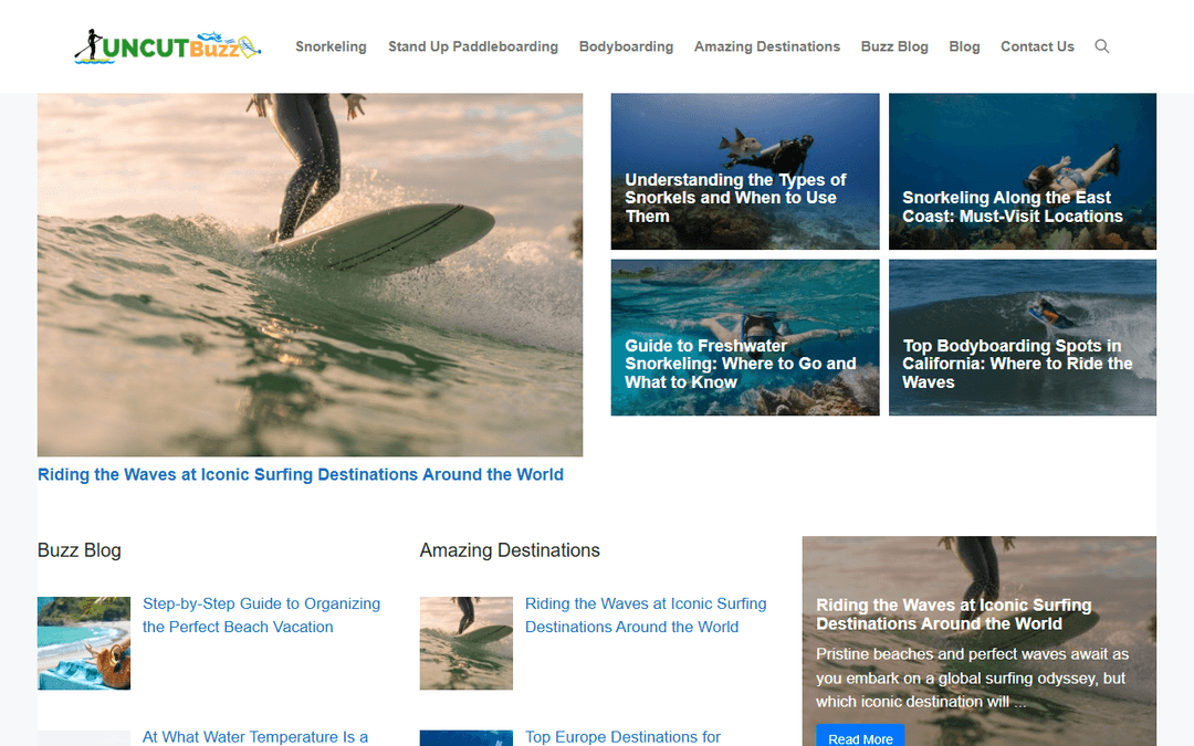 uncutbuzz.com publisher screenshot