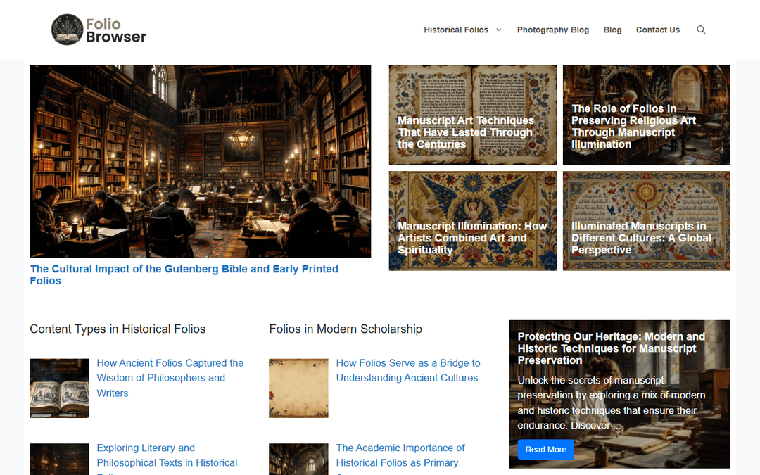 foliobrowser.com publisher screenshot