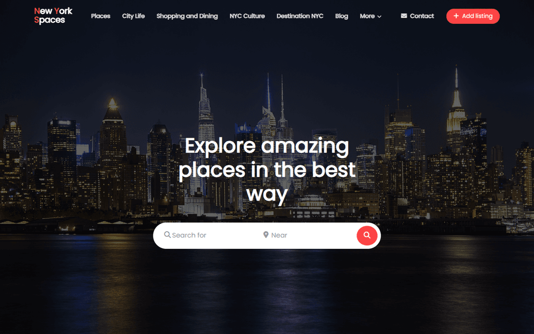 newyorkspaces.com publisher screenshot