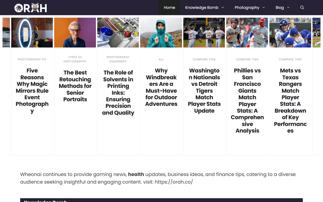 orah.co publisher screenshot
