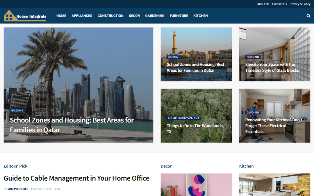 houseintegrals.com publisher screenshot