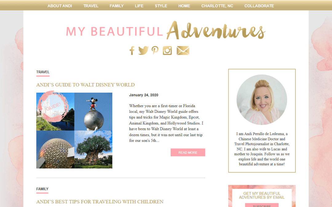 mybeautifuladventures.com publisher screenshot