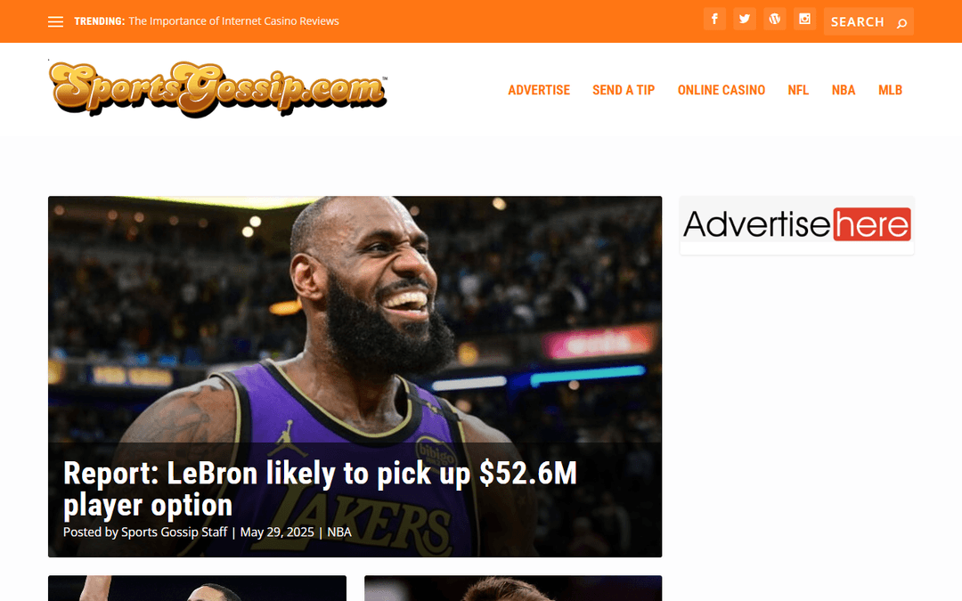 sportsgossip.com publisher screenshot