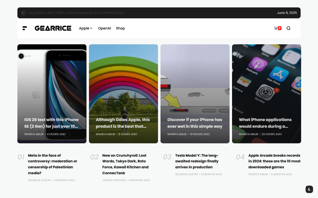 gearrice.com publisher screenshot