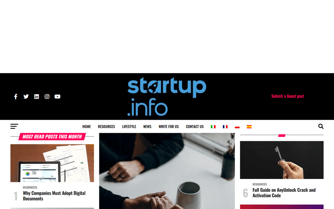 startup.info publisher screenshot