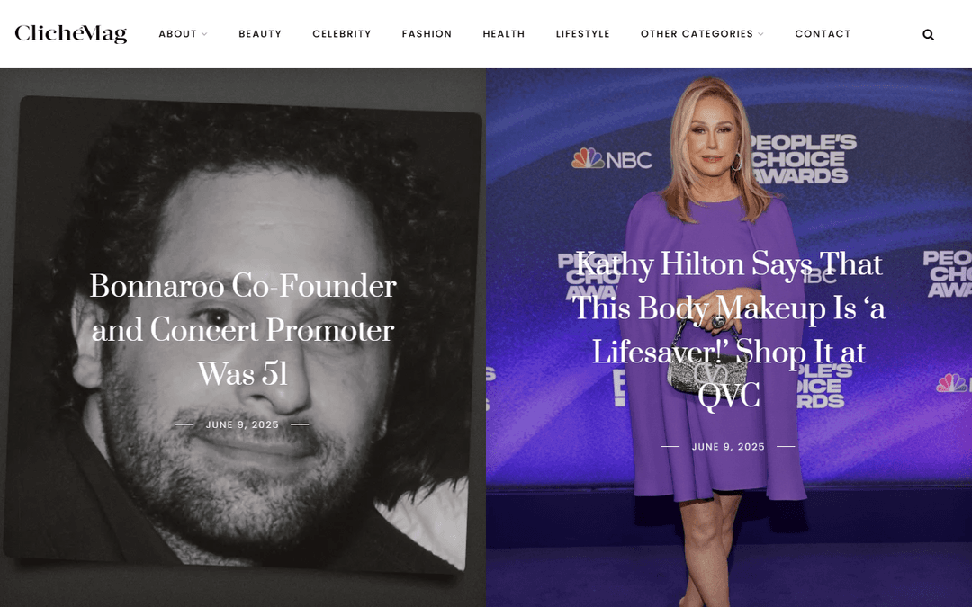 clichemag.com publisher screenshot