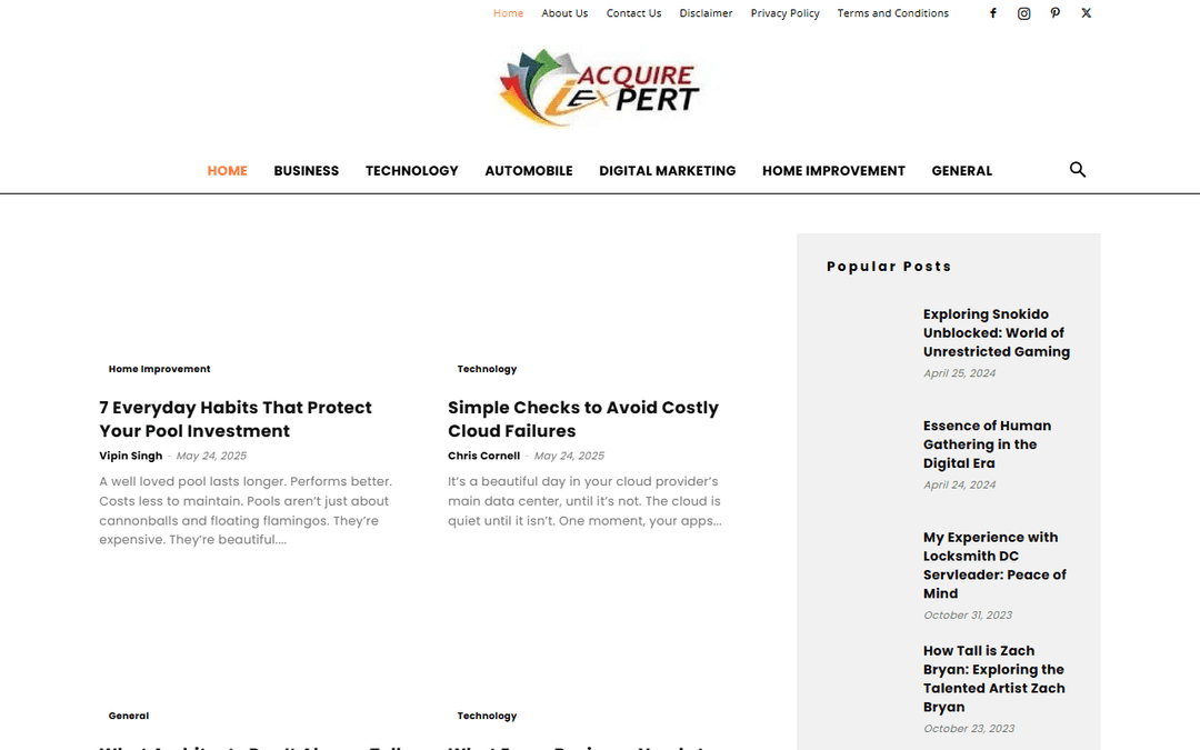 iacquireexpert.com publisher screenshot