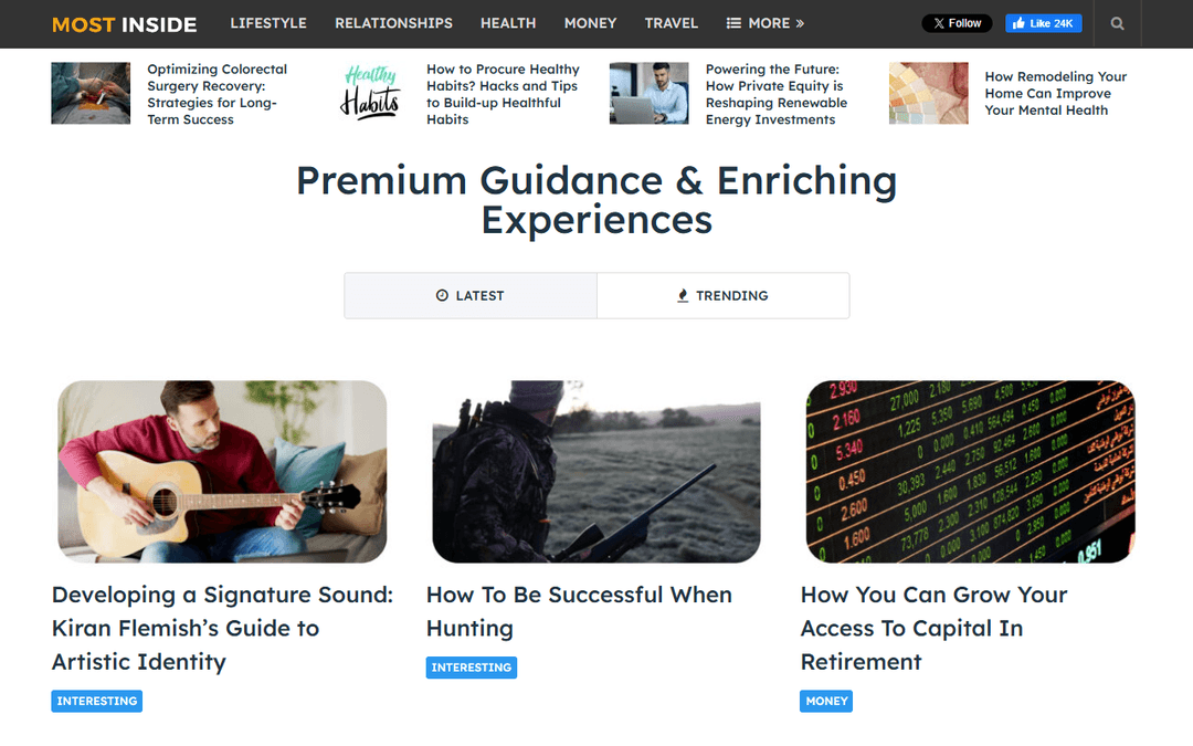 mostinside.com publisher screenshot