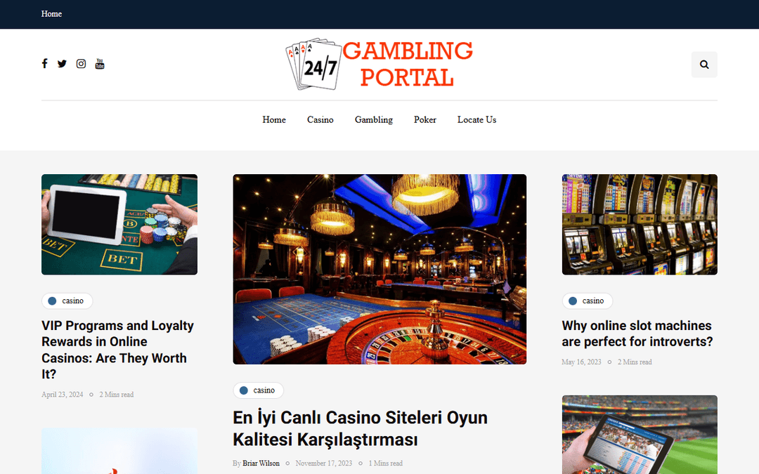 247gamblingportal.com publisher screenshot