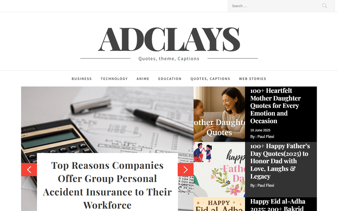adclays.com publisher screenshot