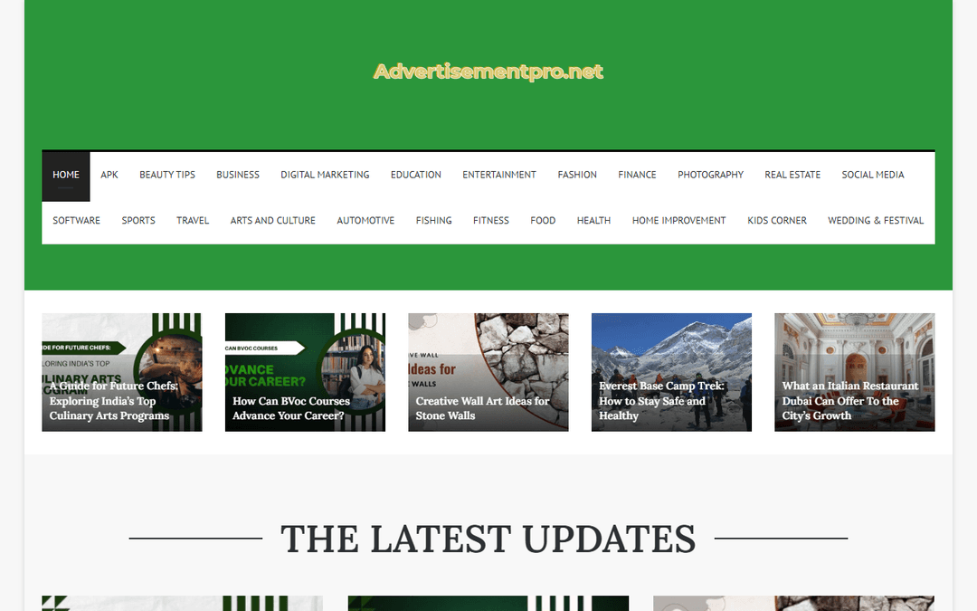 advertisementpro.net publisher screenshot