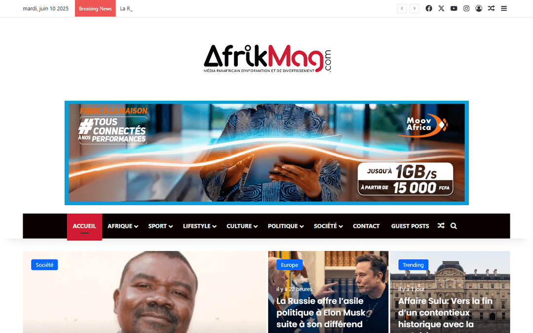 afrikmag.com publisher screenshot