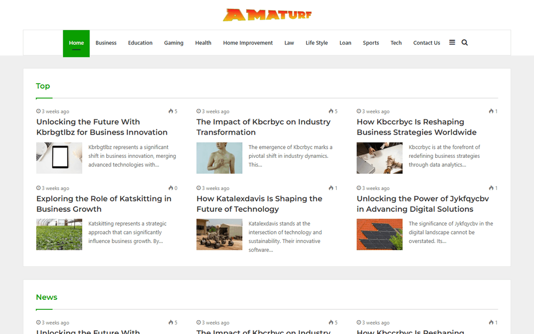amaturf.com publisher screenshot