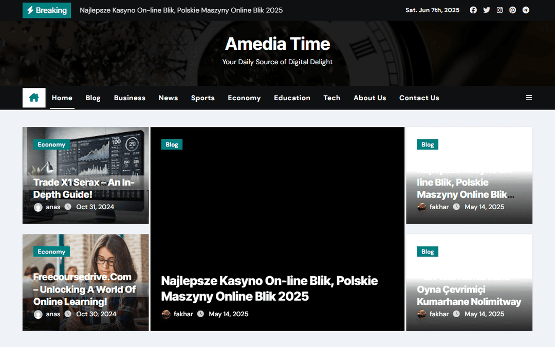 amediatime.com publisher screenshot