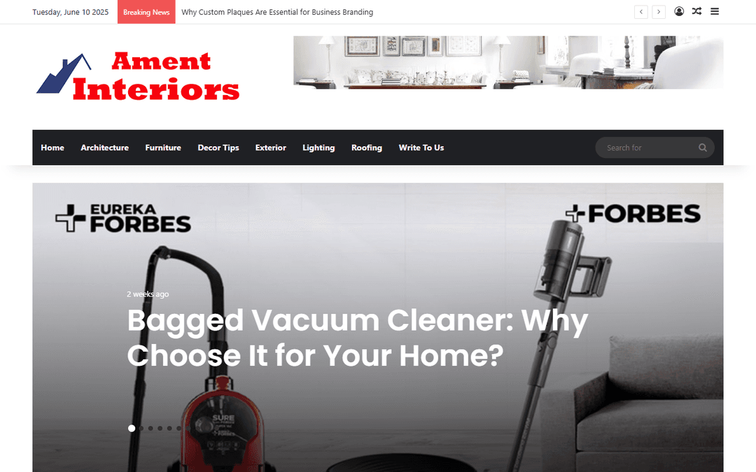 amentinteriors.com publisher screenshot