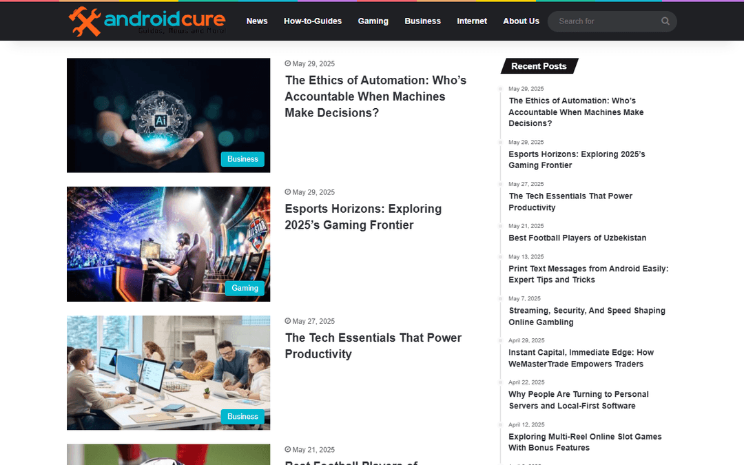 androidcure.com publisher screenshot