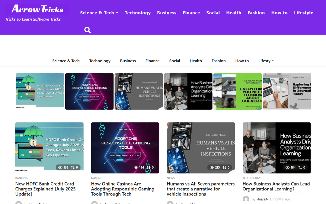 arrowtricks.com publisher screenshot