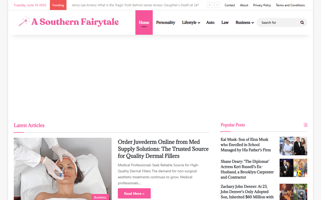 asouthernfairytale.com publisher screenshot