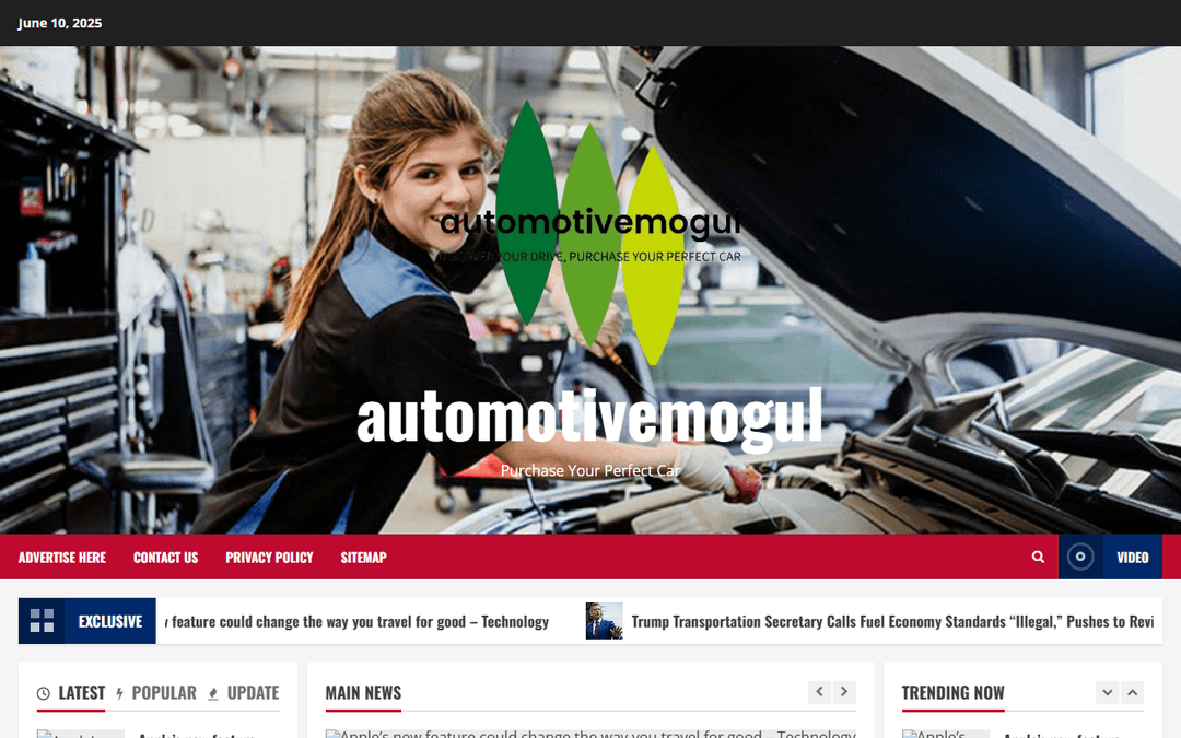 automotivemogul.com publisher screenshot