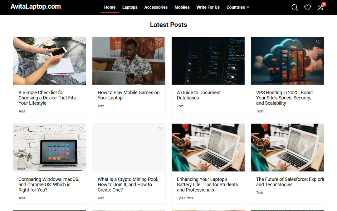 avitalaptop.com publisher screenshot