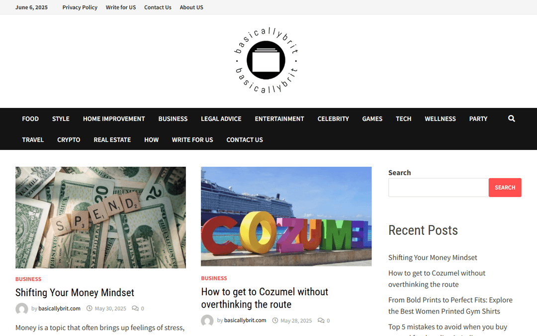 basicallybrit.com publisher screenshot