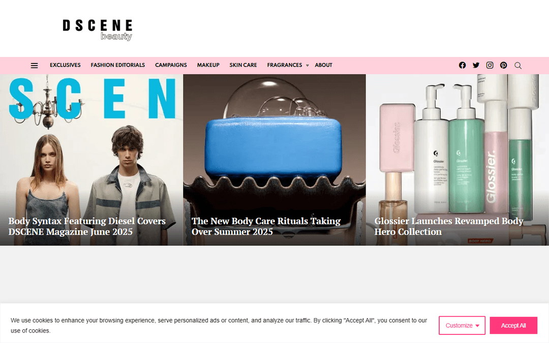 beautyscene.net publisher screenshot