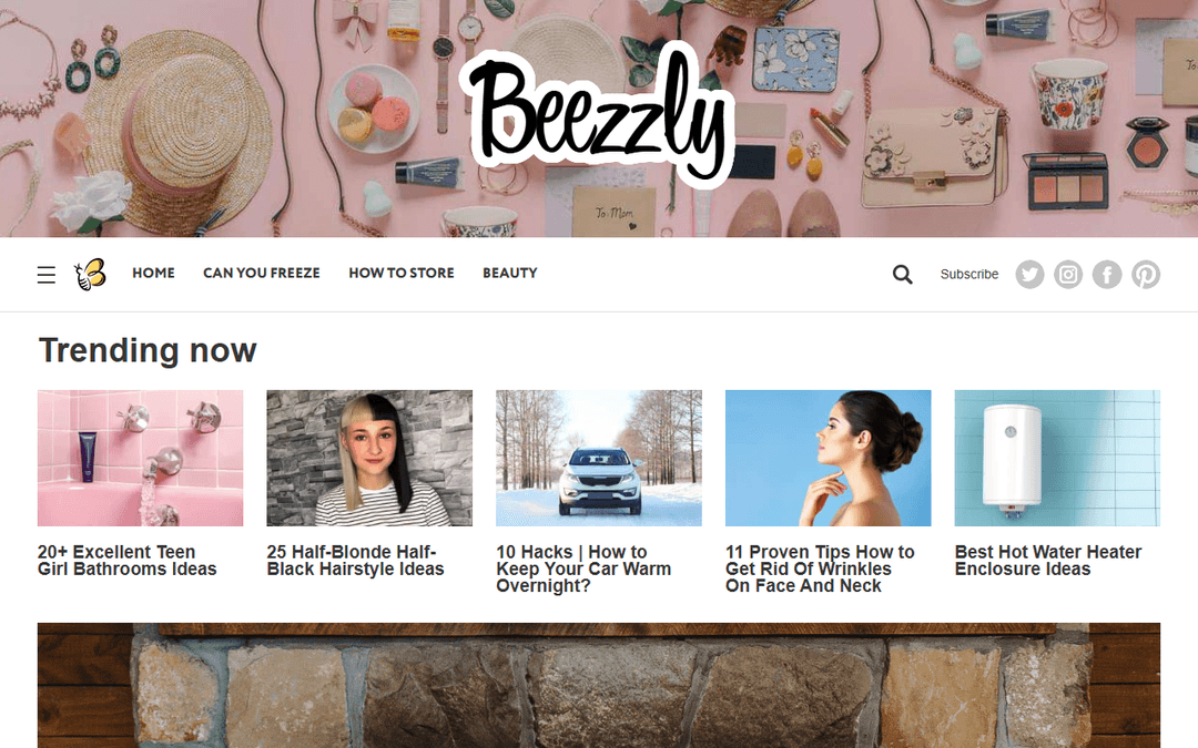beezzly.com publisher screenshot