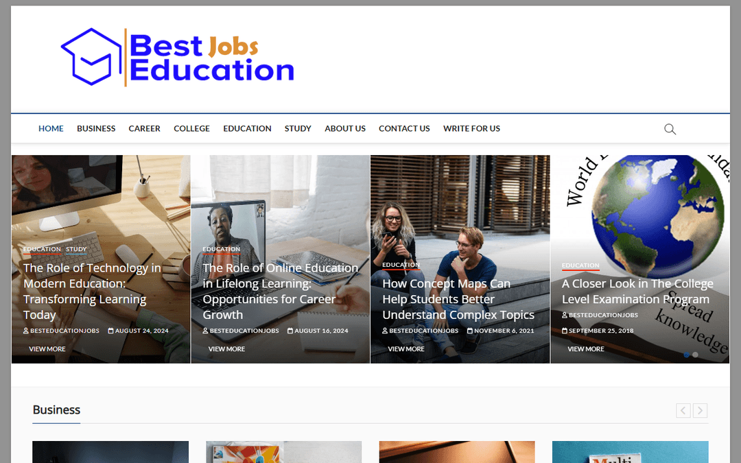 besteducationjobs.co.uk publisher screenshot