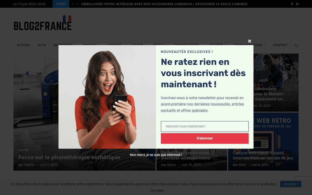 blog2france.com publisher screenshot