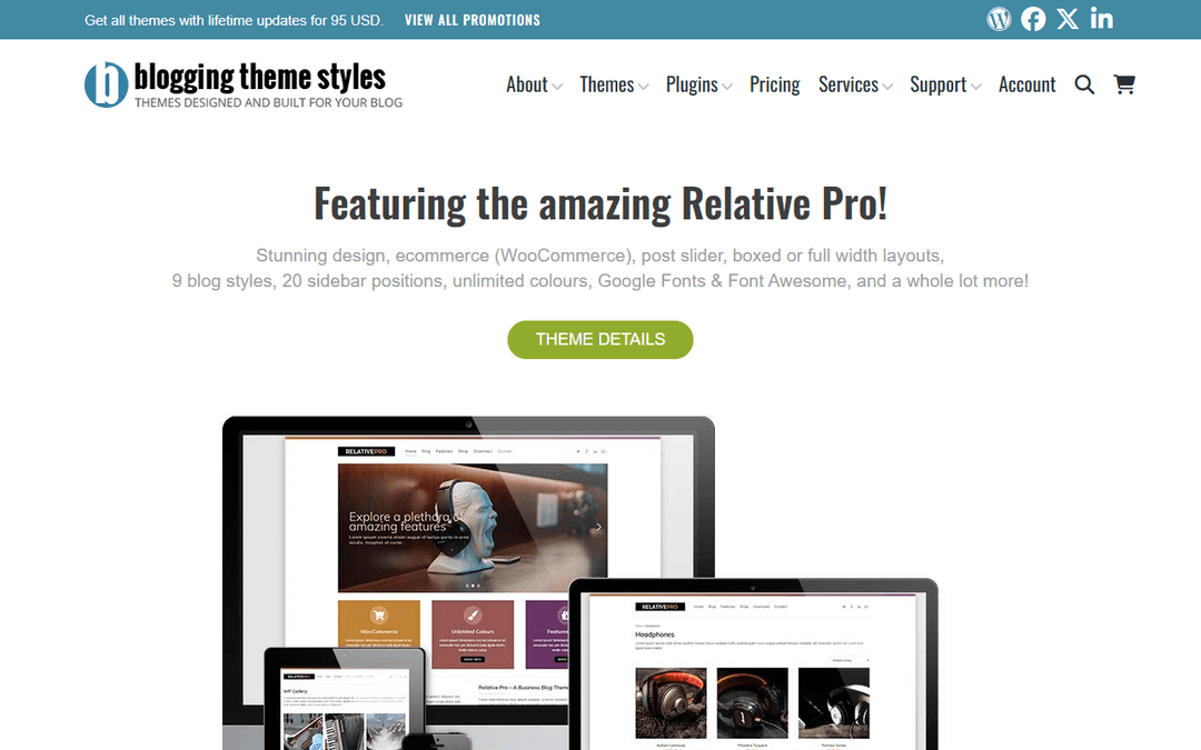 bloggingthemestyles.com publisher screenshot