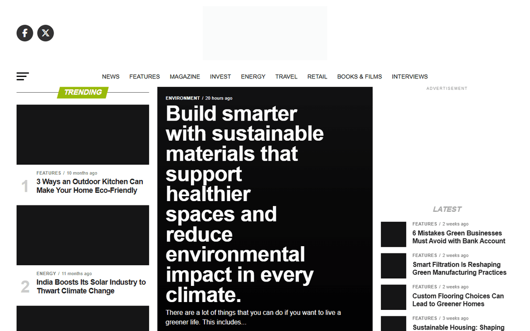 blueandgreentomorrow.com publisher screenshot