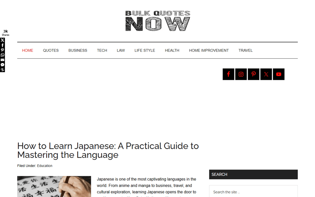 bulkquotesnow.com publisher screenshot