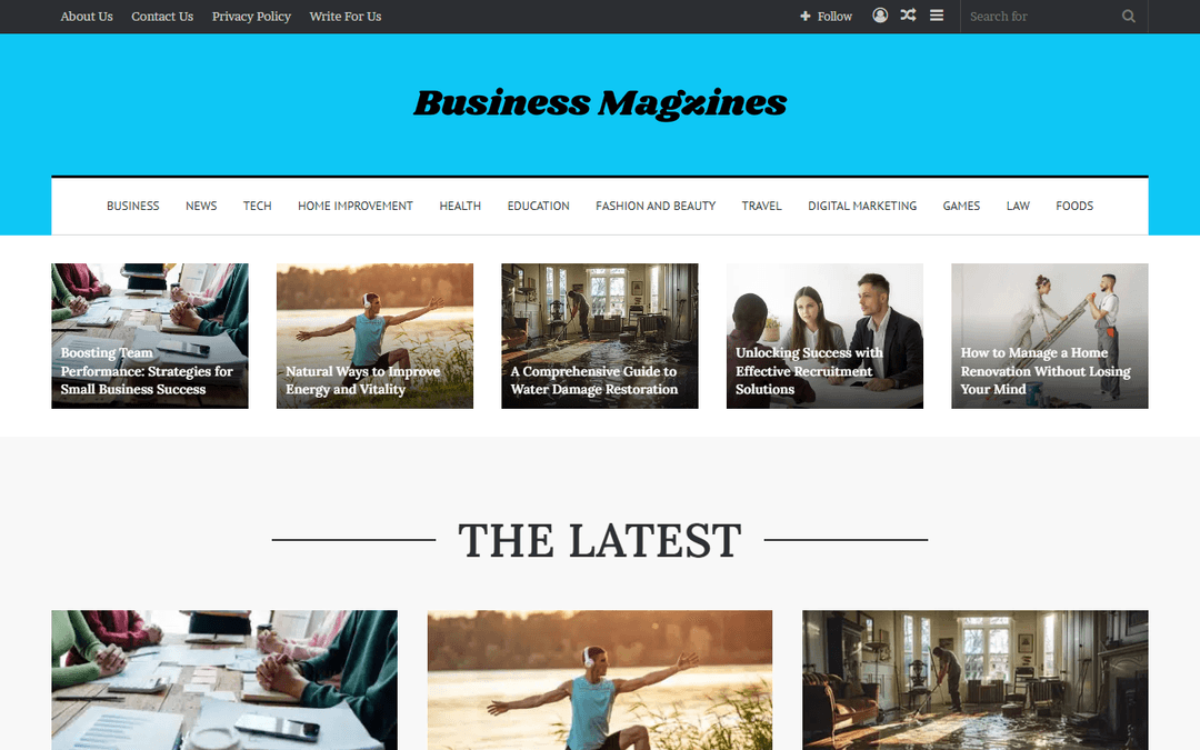 businessmagzines.com publisher screenshot