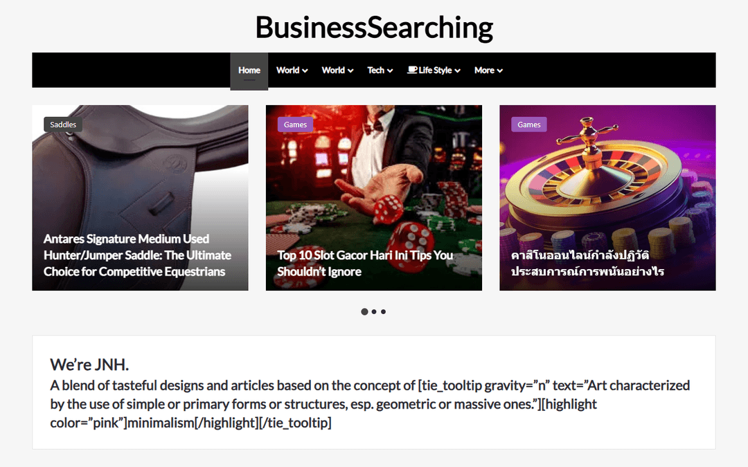 businesssearching.com publisher screenshot