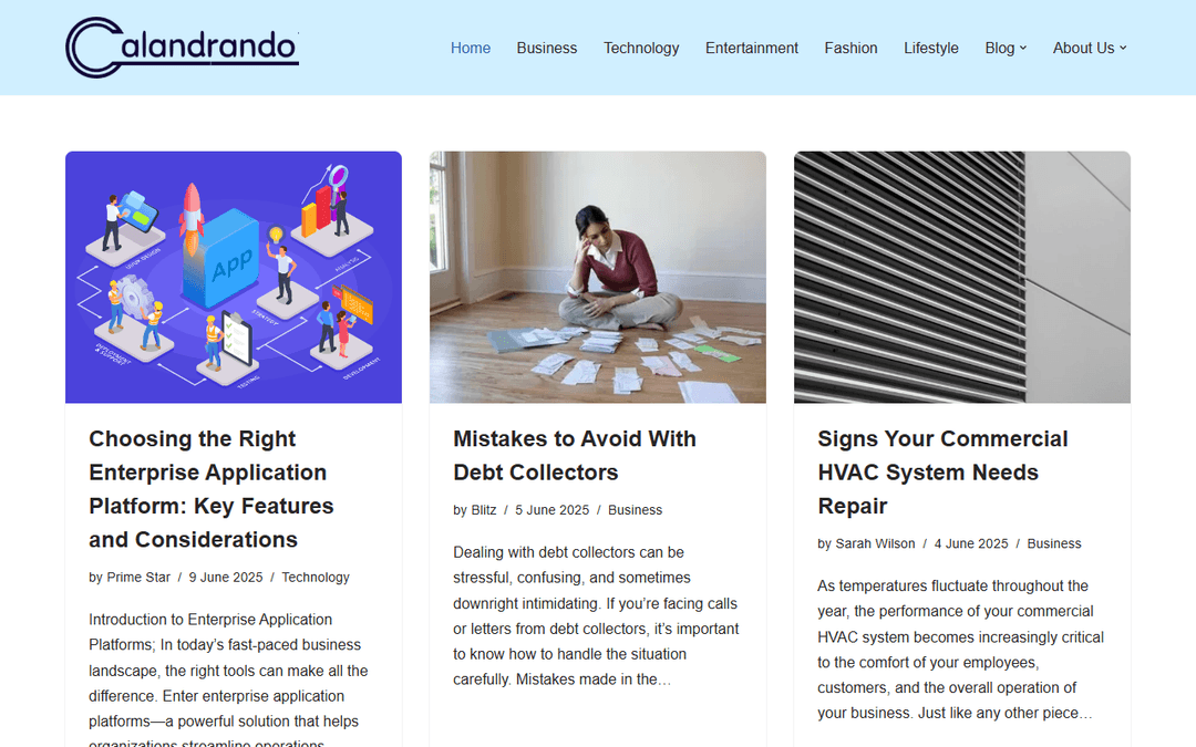 calandrando.com publisher screenshot