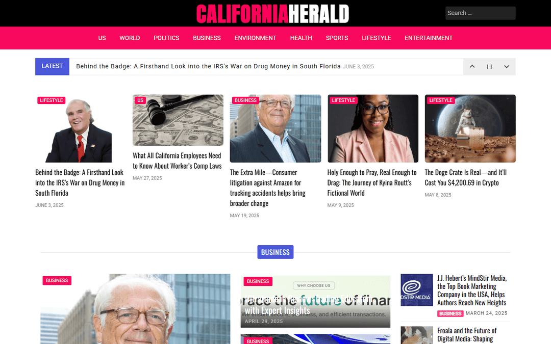 californiaherald.com publisher screenshot