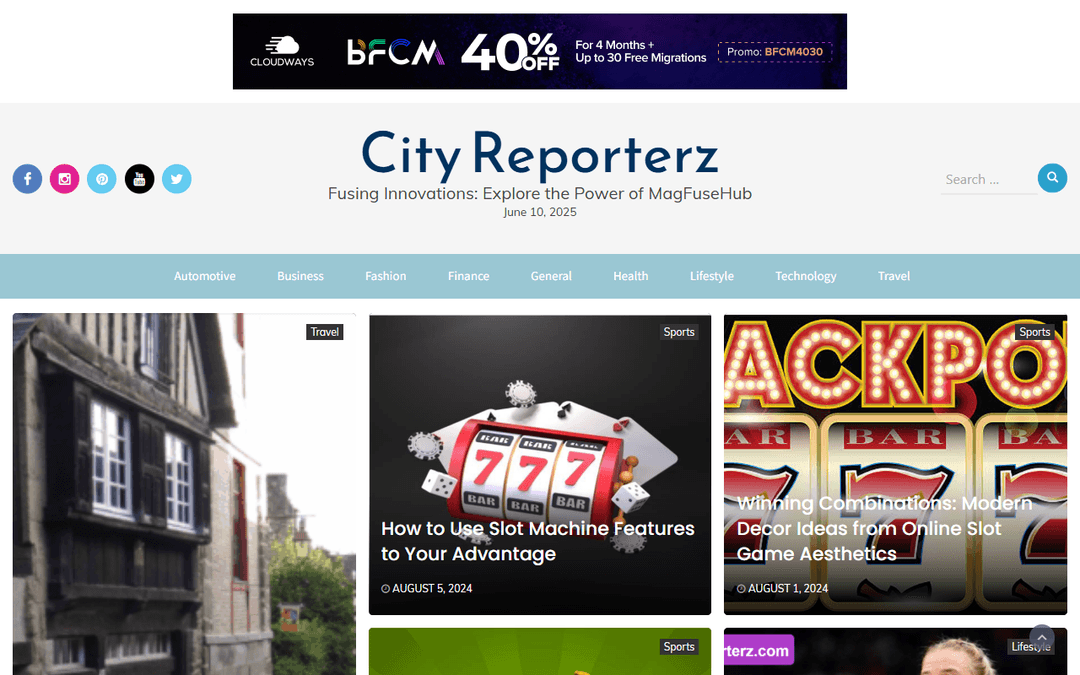 cityreporterz.com publisher screenshot