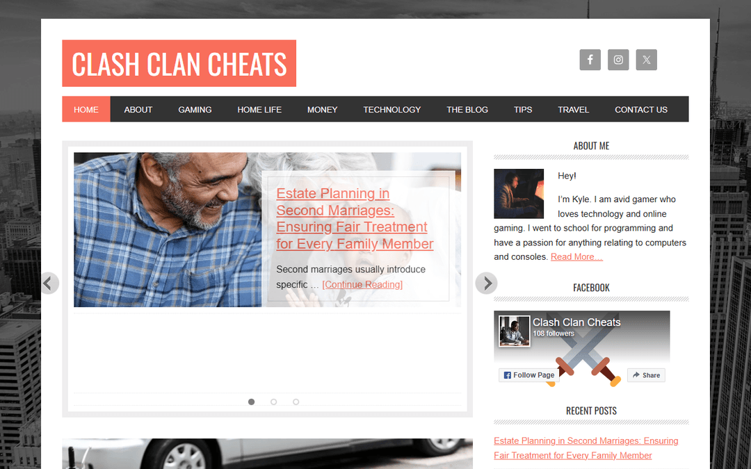 clashclanscheats.com publisher screenshot