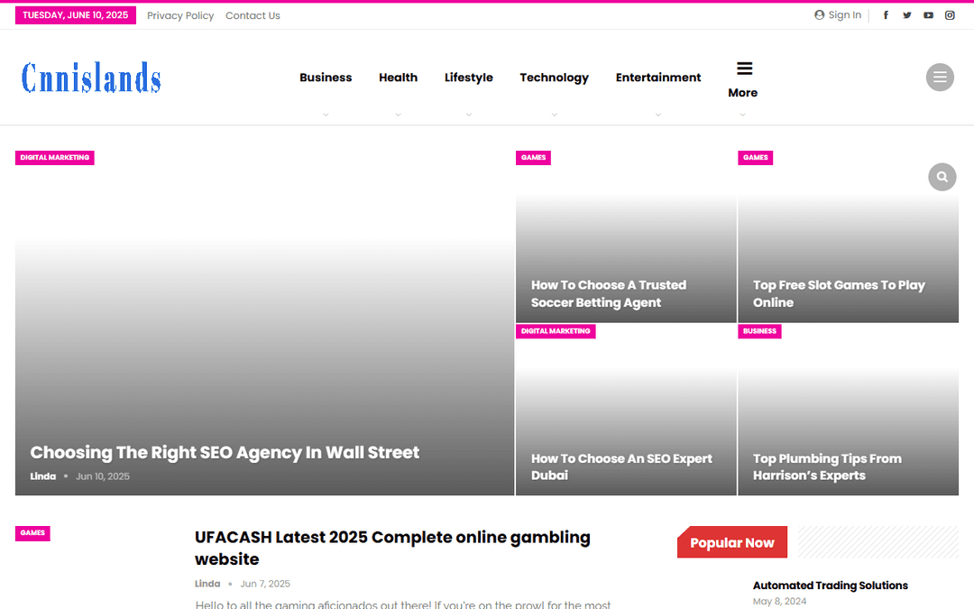cnnislands.com publisher screenshot