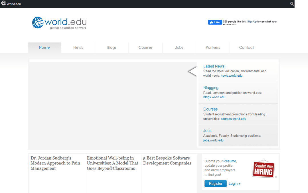 cordoba.world.edu publisher screenshot