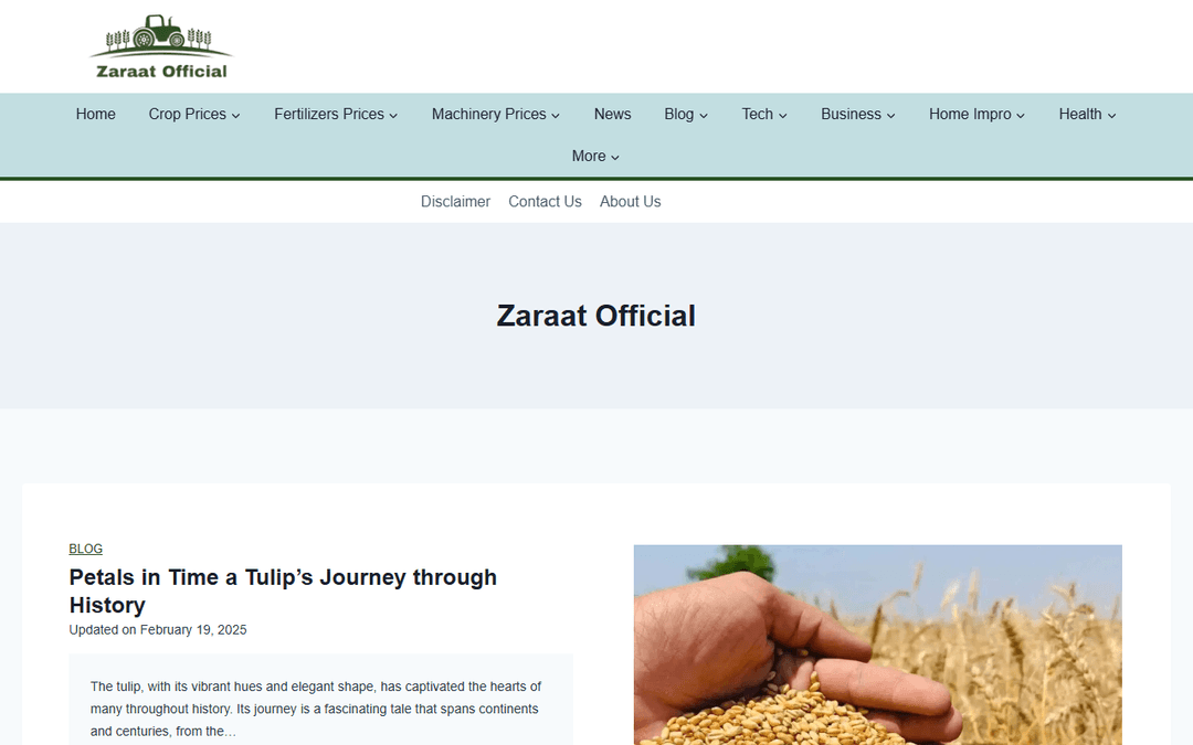 zaraatofficial.com publisher screenshot