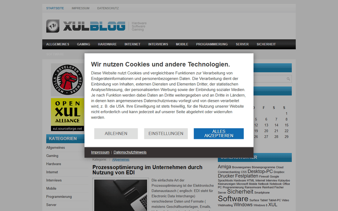 xulblog.de publisher screenshot
