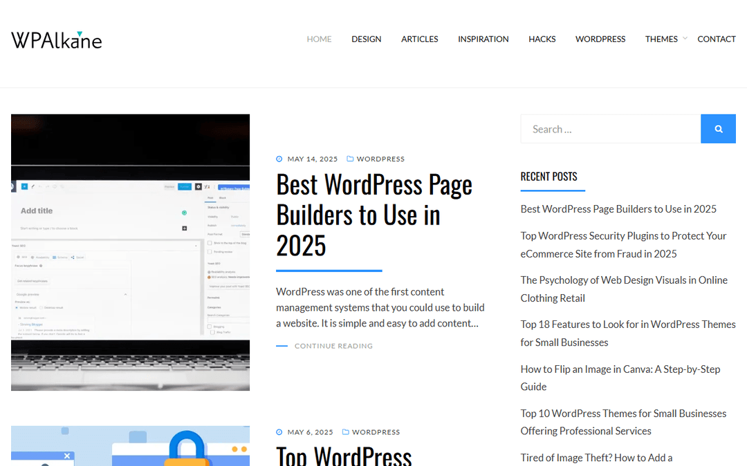 wpalkane.com publisher screenshot