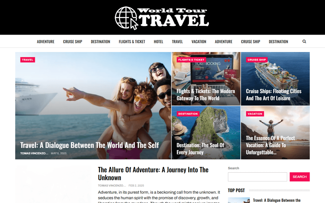 worldtourtravel.co.uk publisher screenshot