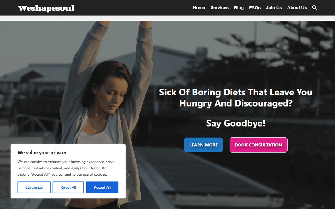 weshapesoul.com publisher screenshot