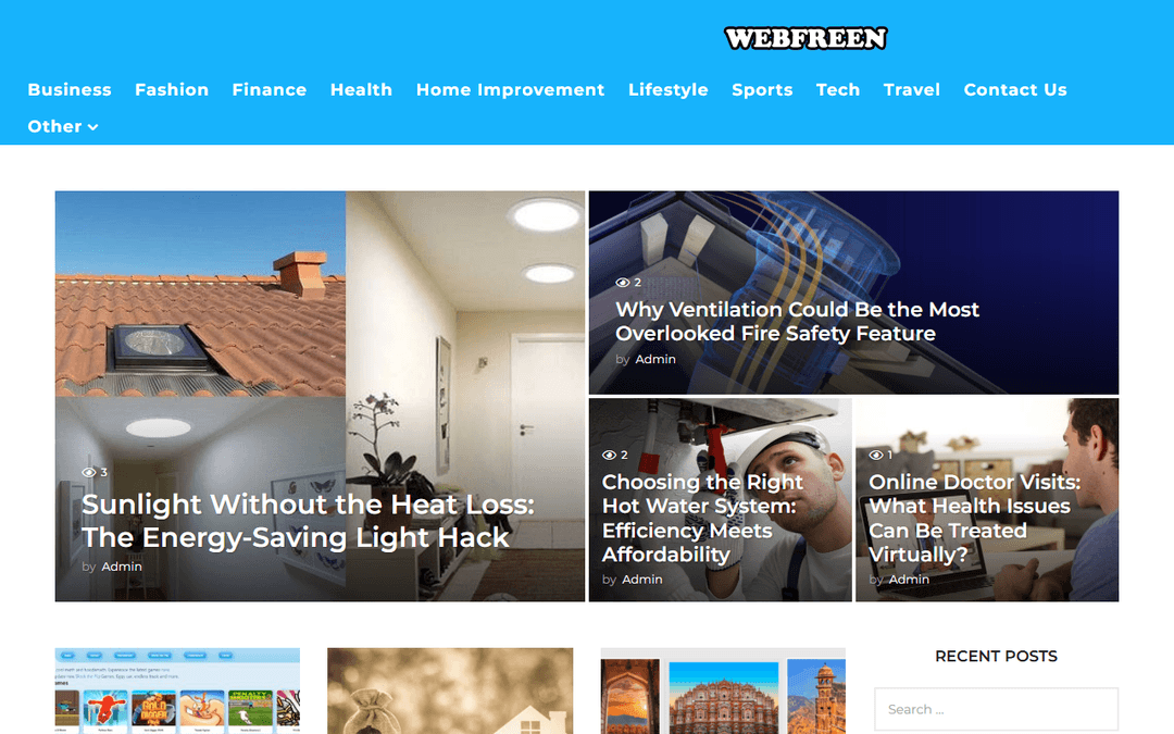 webfreen.com publisher screenshot
