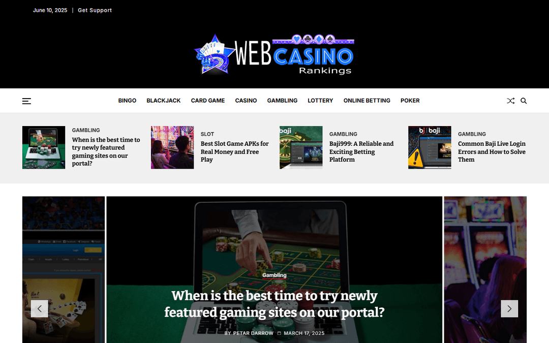 webcasinorankings.com publisher screenshot