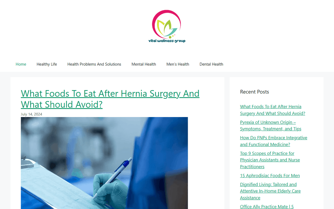 vitalwellnessgroup.com publisher screenshot